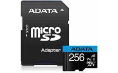 256GB ADATA MicroSDXC UHS-I 100/25MB/s + adapter