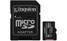  64GB microSDXC Kingston Canvas Select Plus  A1 CL10 100MB/s + adapter