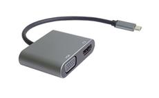 Adaptér MST USB-C na HDMI + VGA rozlišení 4K a FULL HD 1080p