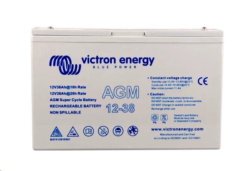Baterie olověná 12V / 38 Ah Victron Energy AGM Super Cycle Solární Baterie olověná 12V / 38 Ah Victron Energy AGM Super Cycle Solární