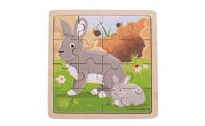 Bigjigs Toys Puzzle králík s králíčkem 