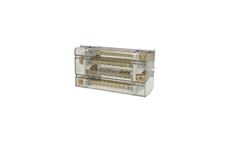 Blok distribuční BED-412/160B, 4pól. (4x12), Cu, 160A, 690V AC/ DC, šedý, na DIN/ panel