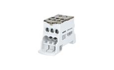 Blok pro rozdělení fází BED160A, 1pól., Al/Cu, 160A, 1000V AC/ DC, šedý, na DIN/ panel