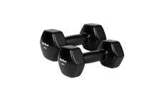 Činky REBEL ACTIVE 2340-5 vinylové HEX 2x5kg