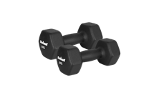 Činky REBEL ACTIVE RBA-2330-8 litinové neoprenové HEX 2x8kg