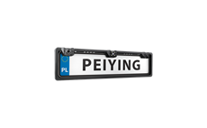 Couvací kamera s parkovacím senzorem v rámečku registrační značky Peiying PY0105P