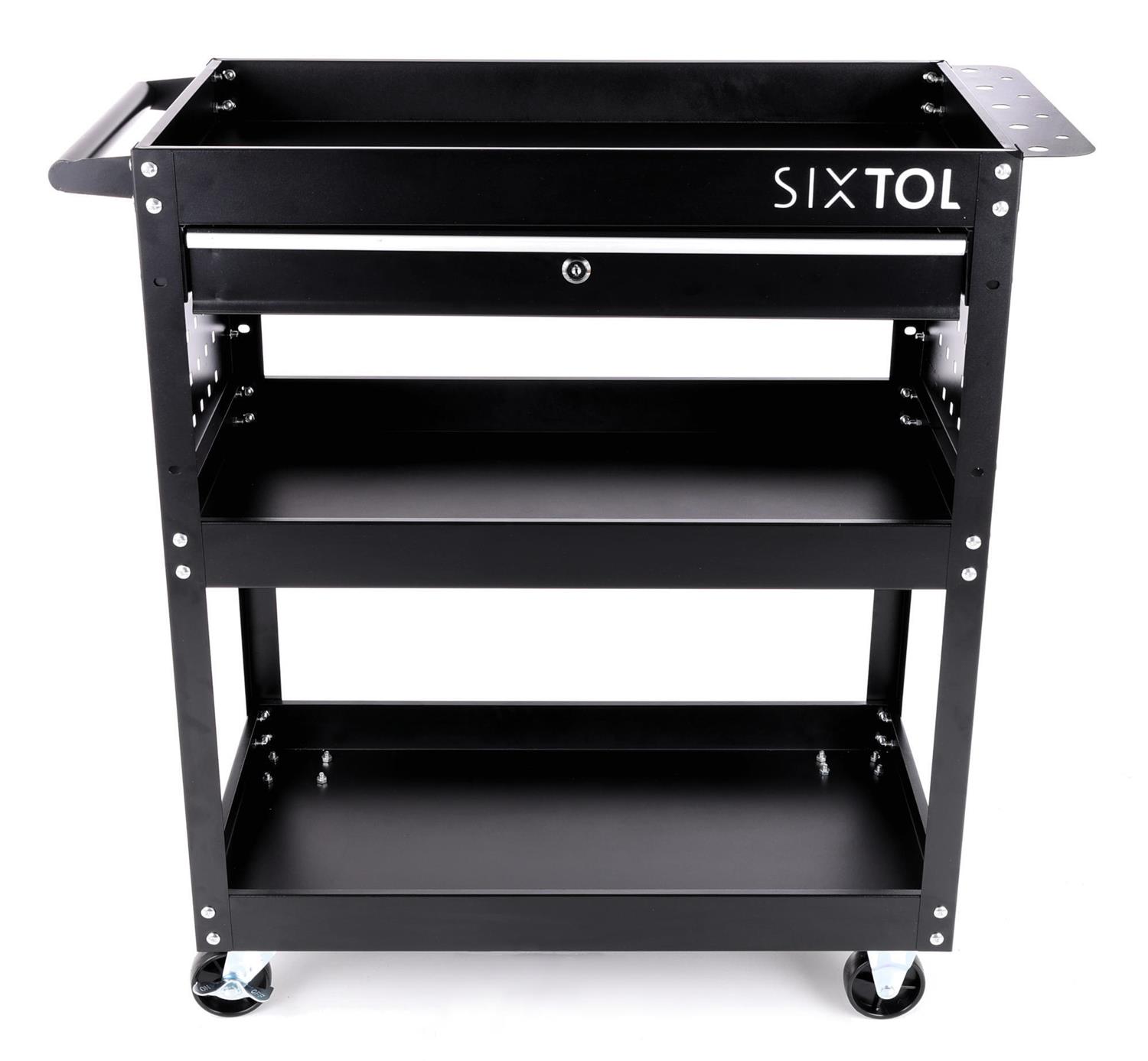 Dílenský vozík na nářadí MECHANIC TROLLEY ROGER DRAWER, 3 police + 1 šuplík SIXTOL Dílenský vozík na nářadí MECHANIC TROLLEY ROGER DRAWER, 3 police + 1 šuplík SIXTOL