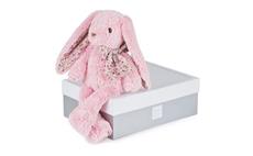 Doudou Histoire d´Ours Plyšová hračka růžový králíček 40 cm 