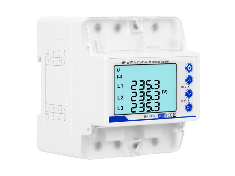 Elektroměr BLOW 72-107 SMART, WiFi, Tuya, 100A, obousměrné měření Elektroměr BLOW 72-107 SMART, WiFi, Tuya, 100A, obousměrné měření