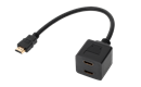 HDMI rozbočovač Cabletech ZLA0791 2x zásuvka - 1x konektor HDMI na kabelu 30cm | ZLA0791
