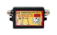 Ivo ZP27-VY DVB-T2 zesilovač 26dB (5-12V) / 21-48.k / venkovní / O2+UFON+5G LTE