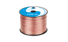 Kabel dvojlinka Cabletech KAB0354 2x 0,5 mm průhledná CCA