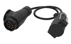 Kabel redukční Compass 07456 0,6m 13pólů zástrčka - 7pólů zásuvka k tažnému zařízení