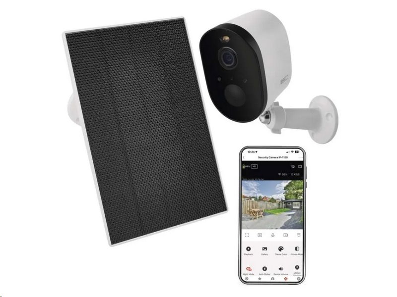 Kamera EMOS IP-1150 SNAP /H4073/ GoSmart venkovní bateriová s Wi-Fi a solárním panelem Kamera EMOS IP-1150 SNAP /H4073/ GoSmart venkovní bateriová s Wi-Fi a solárním panelem