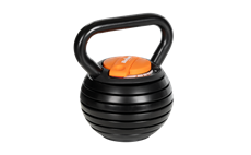 Kettlebell litinový nastavitelný 9 kg REBEL ACTIVE RBA-2324-9