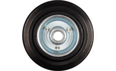 Kolečko gumové černé 150kg  200/44mm prům.20/25x55mm
