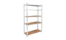 Kovový úložný regál Atos RB-1252 205x120x45 stříbrný