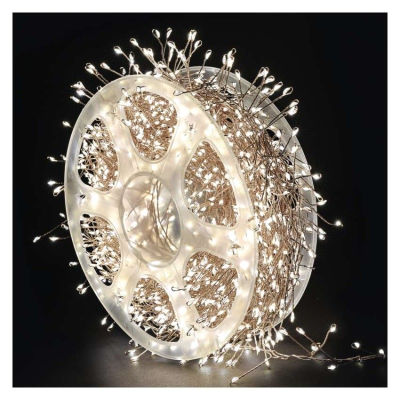 LED nano řetěz na cívce, měděný, 9,6 m, venkovní i vnitřní, teplá bílá, časovač LED nano řetěz na cívce, měděný, 9,6 m, venkovní i vnitřní, teplá bílá, časovač