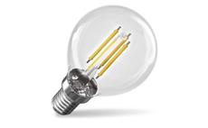 LED žárovka Filament Mini Globe  A CLASS/ E14 / 3,8 W (60 W) / 806 lm / neutrální bílá