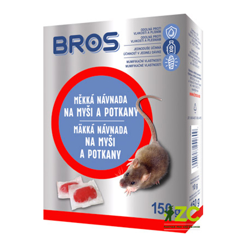 Měkká návnada na myši a potkany BROS 150g Měkká návnada na myši a potkany BROS 150g