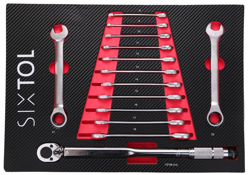 Modul s nářadím do dílenského vozíku MECHANIC TOOL TRAY 7, 14ks SIXTOL Modul s nářadím do dílenského vozíku MECHANIC TOOL TRAY 7, 14ks SIXTOL