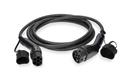 Nabíjecí kabel NEDIS EVCA22KWBK50 5m Type 2 / Type 2, 3x32A, 400V, 22kW