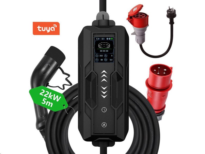 Nabíječka přenosná IMMAX NEO EV/PHEV AC Type 2 22kW WiFi Tuya cestovní Nabíječka přenosná IMMAX NEO EV/PHEV AC Type 2 22kW WiFi Tuya cestovní