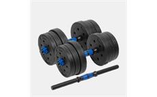 Nastavitelná bitumenová činka 2x10kg, REBEL ACTIVE RBA-2300 - SLEVA NA ROZBALENÝ KUS