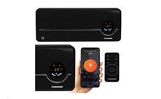 Nástěnné keramické topidlo Airo Kaminer 26388 s Wi-Fi a dálkovým ovládáním