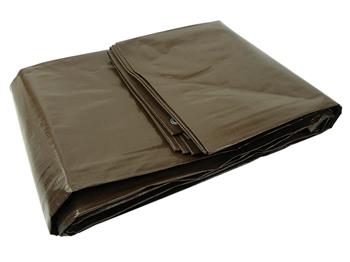 Plachta PP/PE nepromokavá extra silná, hnědá, 15x20m GEKO Plachta PP/PE nepromokavá extra silná, hnědá, 15x20m GEKO