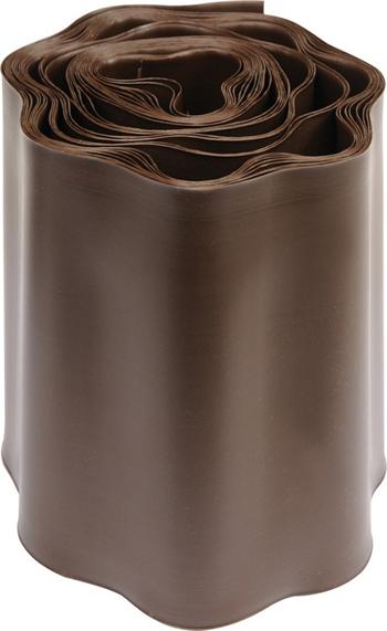 Plastový okraj trávníku v:200mm, d:9m hnědý Plastový okraj trávníku v:200mm, d:9m hnědý