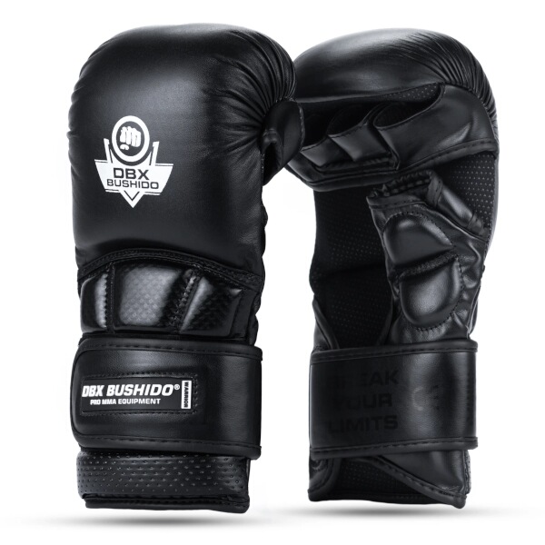 Prémiové MMA rukavice DBX BUSHIDO Warrior černé L Prémiové MMA rukavice DBX BUSHIDO Warrior černé L