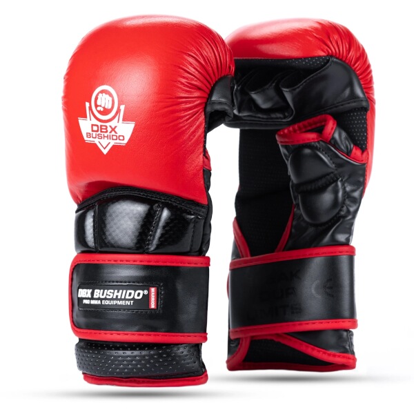Prémiové MMA rukavice DBX BUSHIDO Warrior červené M Prémiové MMA rukavice DBX BUSHIDO Warrior červené M