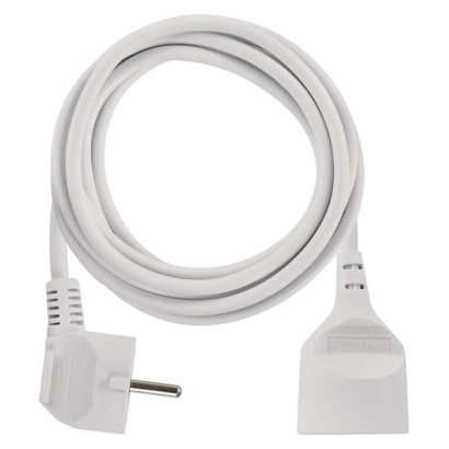Prodlužovací kabel EMOS P0113R spojka 3m, bílý / PVC / 1,5 mm2 Prodlužovací kabel EMOS P0113R spojka 3m, bílý / PVC / 1,5 mm2