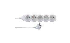 Prodlužovací kabel EMOS P0511 / 1,5 m / 5 zásuvek / bílý / PVC / 1 mm2