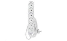 Prodlužovací kabel EMOS P0613R / 3 m / 6 zásuvek / bílý / PVC / 1,5 mm2