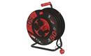 Prodlužovací kabel EMOS P084503 PROFI na bubnu 50m / 4 zás. / černý / guma-neopren / 230V / 2,5 mm2