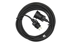 Prodlužovací kabel EMOS PM0501 černý spojka 10m / 3x1,5mm gumový / IP65