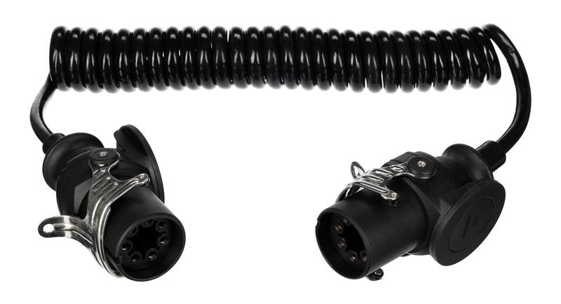 Propojovací spirálový EBS kabel 7pin TRAILER CABLE 14, 24V, 3,5m SIXTOL Propojovací spirálový EBS kabel 7pin TRAILER CABLE 14, 24V, 3,5m SIXTOL