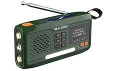 Rádio BLOW RA19 nouzové DAB+/FM/BLUETOOTH, ruční klika, solární panel