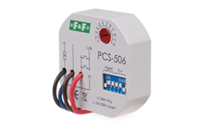 Relé časové F&F PCS-506 1x NC, 230V, 10A, do krabice