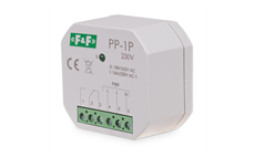 Relé elektromagnetické F&F PP-1P/230, 1× NO/NC, 230V, 16A, do krabice