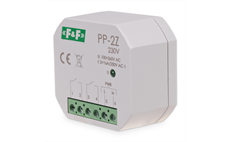 Relé elektromagnetické F&F PP-2Z/230, 2× NO, 230V, 2x 16A, do krabice