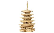 RoboTime dřevěné 3D puzzle Pětipatrová pagoda 