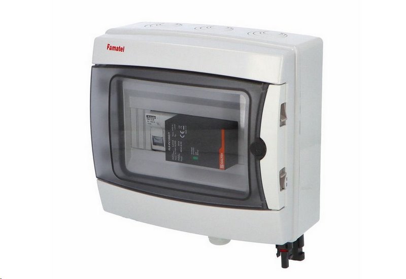 Rozvaděč SolarBOX FAMATEL fr005 T1+T2 (1000V DC) pro 1 string IP65 certifikovaný Rozvaděč SolarBOX FAMATEL fr005 T1+T2 (1000V DC) pro 1 string IP65 certifikovaný