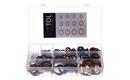 Sada hydraulických těsnění s gumovým límcem MECHANIC RING SET 4, 245 ks SIXTOL