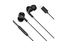 Sluchátka Kruger&Matz C1 s mikrofonem, USB-C, černé