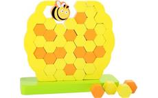Small Foot Motorická balanční hračka včelí úl 