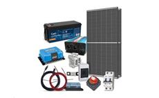Solární sestava ostrovní TRINA 910Wp, baterie LiFePO4 24V 100Ah, měnič 24V/230VAC 2000W