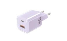 Solight DC75V 33W GaN fast charge USB-A + USB-C fialový